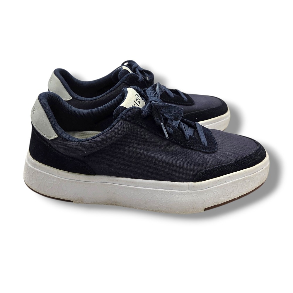 Kizik Prague Sneakers Womens‎ 6 Blue Hands Free Canvas